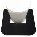 Nuanchu 4 Pieces Commode Mats for Odor Eliminating Urinal Pee Pads Toilet Floor Mat Urine for Bathroom Restroom Floor, Black Gra