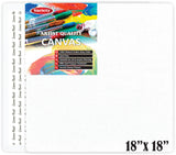 Variety Canvas 18 X 18 Inch Cotton Canvas Board For Painting, Pack Of 1 Piece - White