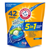 Arm & Hammer Plus OxiClean 5in1 Laundry Detergent Power Paks, 42 Count (Packaging may vary)