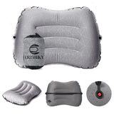 Crisonky Camping Pillow - Inflatable Pillow - Travel Pillows for Backpacking & Airplane, Lumbar Support 2.0 Blow Up Pillow, Ultr