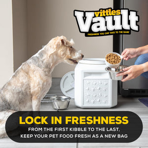 Gamma2 Vittles Vault Dog Food Storage Container - Fits 25 Pounds - BPA-Free - Pet Food Storage Containers - Made in USA