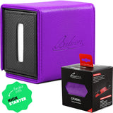 Quiver Time Purple Citadel Deck Block for Magic: the Gathering Cards - 100+ TCG Card Deckbox, Commander MTG Deck Box for Cards, 