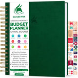 Clever Fox Budget Planner - Coiled Finance Book, Monthly Financial Journal, Budgeting Organizer & Expense Tracker Notebook, 8.5x