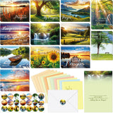 Motiskyy 24 Pack Praying for You Cards with Envelopes Christian Greeting Cards with Scripture Encouragement Religious Praying fo