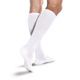 CoreSpun Cushioned 1520mmHg Mild Graduated Compression Support Knee High Socks (White, XXL Full Calf)