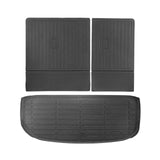 VEVOR Cargo Mats Compatible with Hyundai Palisade 2020-2024, Custom Fit TPE Cargo Liner Set for SUVs, Trunk and Rear Back Seat P