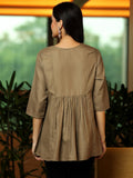 Libas Women'S A-Line Kurtis (58242B_Brown Brown Xs
