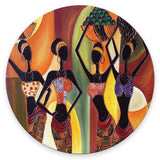 Mouse Pad, Four Sexy African Womens Mouse Pad, Premium-Textured Mouse Mat Round Non-Slip Rubber Base Computer Mousepads for Offi