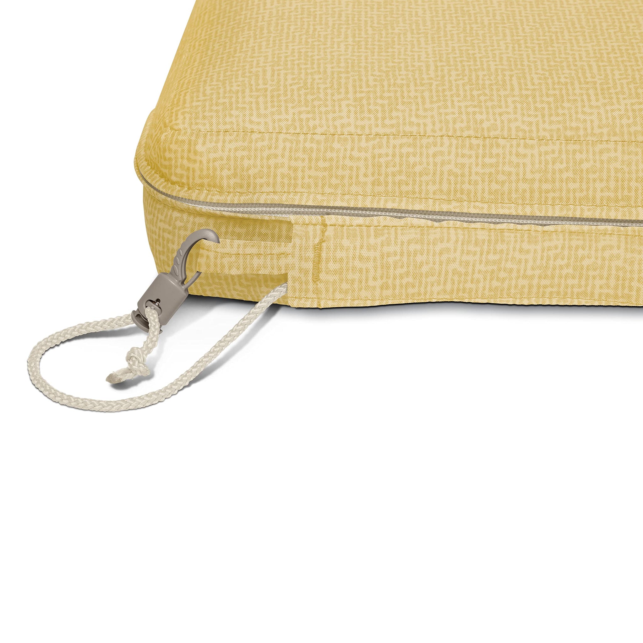 Duck Covers Weekend Water-Resistant Outdoor Bench Cushion, 59 x 18 x 3 Inch, Straw, Patio Furniture Cushions