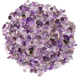 Asingeloo 5-8mm Natural Amethyst Tumbled Chip Stone Beads Bulk Irregular Shaped Drilled Loose Gemstones Beads with Box for DIY J