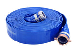 Abbott Rubber 1147200050 PVC Discharge Hose Assembly, Blue, 2 Male X Female NPSM, 65 psi Max Pressure, 50 Length, 2 ID