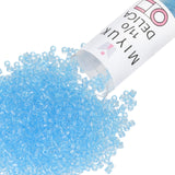Miyuki Delica Seed Beads - Size 11/0 (1.6 mm), DB0706, Transparent Aqua, 7.2 g, Approx. 1440 Beads, Made in Japan