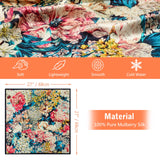 100% Mulberry Silk Neck Scarf For Women - 27 Hair Scarves Satin Head Scarf Bandanas Square Hair Night Sleeping With Gift Packe