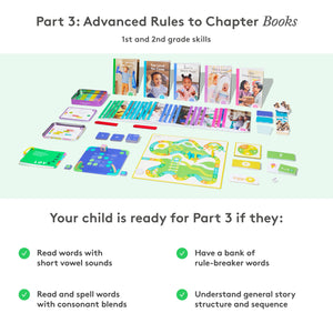 Lovevery, The Reading Skill Set for 1st & 2nd Grade, Includes 3 Games & 27 Books for Early Readers