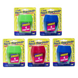 3 Hole Pencil Sharpener w/catcher, Assorted Colors, 12 per Pack, 2 Packs
