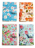 Set Of Four Hoop And Loop Closure Small Diary Notebook160 Pages (Multicolour)