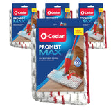 OCedar ProMist MAX Washable Refill, 4 Count (Pack of 1), Red and White