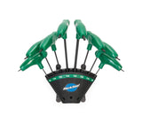 Park Tool PHT1.2 PHandled Torx Compatible Driver Set with HolderShaped Wrench Set Tool Size T6/Size T8/Size T10/Size T15/Size