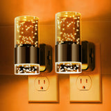 L LOHAS LED Night Light,Dimmable Night Lights Plug into Wall, 2 Pack Acrylic Nightlights with 0-100 LM Adjustable Brightness, Am