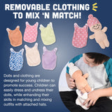 Basket Of Babies Creative Minds Plush Dolls, Soft Baby Dolls Set, 6 Piece Set For All Ages