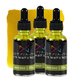 Artfinity Liquid Watercolor Paint 30 ml Bottle - 3 Pack, Green Gold - Vibrant Dye-Based Liquid Watercolor w/Glass Pipette, Fast-
