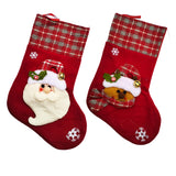 Forty Wings 2 Pcs Extra Large 3 D Santa Claus Candy Bag And Stocking Socks Treat Bag Goody Bag Gift Wrappig Bag Santa Claus Have
