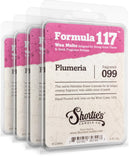 Shortie's Candle Company Pure Plumeria Wax Melts Bulk Pack - 4 Highly Scented 3 Oz. Bars (12 Oz. Total) - Made with Natural Oils