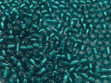 Large Czech Glass Seed Beads Crystal Aqua Silver Lined Size:6/0 40 gr / 1.4 oz (Aqua Silver Lined)