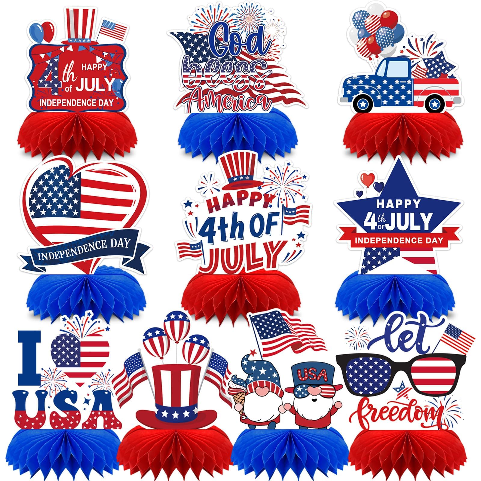 10 Pcs Thanksgiving Centerpiece,Fall Table Honeycomb Decorations Fall Centerpiece Table Decorations for Autumn Thanksgiving Harv