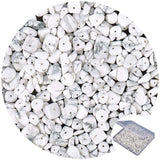 456 PCs Natural Chip Stone Beads, 5-8mm Irregular Multicolor Gemstones Loose Crystal Healing White Turquoise Rocks with Hole for