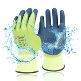 DS Safety Waterproof Work Gloves Hycool Grip Working Gloves 1 Pair(XXL,Green)