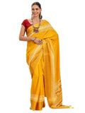 Libas Women28 Silk Blend Sarees (16340_Mustard)