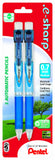 Pentel .esharp Automatic Pencil, 0.7mm, Assorted Barrels, 2 Pack (AZ127BP2MK6)