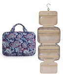 BAGSMART Toiletry Bag Travel Bag with Hanging Hook, Water-resistant Makeup Cosmetic Bag Travel Organizer for Accessories, Shampo