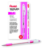 Pentel R.S.V.P. Ballpoint Pen, 1.0mm Medium Tip, Pink Ink, Box of 12 (BK91P)