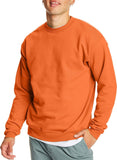 Hanes Mens EcoSmart Sweatshirt, safety orange, XL
