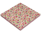 Hanjunzhao 42 pcs 10x10 inch Spring Floral Printed Cotton Fabric Squares for Baby Girl - Pastel Layer Cake Fabric Clearance - La