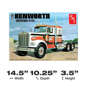 Amt Kenworth W925 Conventional 1:25 Scale Model Kit