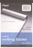 Mead Wide Ruled Writing Tablet, 6 x 9 Inches, 200 Sheets (70610)