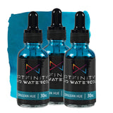 Artfinity Liquid Watercolor Paint 30 ml Bottle - 3 Pack, Cerulean Hue - Vibrant Dye-Based Liquid Watercolor w/Glass Pipette, Fas