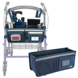 supregear Rollator Basket, Rollator Walker Bag w/Cup Holder, Foldable Rolling Walker Waterproof Storage Pouch with Big Capacity 