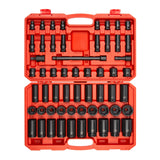 TEKTON 1/2 Inch Drive 6Point Impact Socket Set, 57Piece (1036 mm) | SID92401