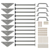 Jack and June DIY Monkey Bars Kit Heavy Duty and Durable Do It Yourself UV-Resistant Outdoor Fun for Kids