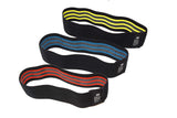 NonSlip HeavyDuty Exercise Loop Bands for Strengthening Hips, Glutes, Legs by Providing Resistance in Training & Support in Sq