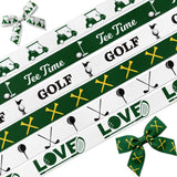 NUVCELKA Golf Ribbon 6 Pack, Grosgrain Golf Themed Ribbons 5/8 x 3 Yards for Gift Wrapping, Tournaments, Party Decorations and H