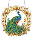 SKRYUIE Hanging Diamond Art Kits for Adults Peacock, DIY Window Pendant Diamond Painting Kit Sun Catcher, Special Shaped Crystal