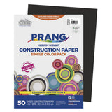 Sunworks Heavyweight Construction Paper, 9 x 12 Inches, Black, Pack of 50