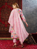 Gosriki Women'S Rayon Blend Printed Straight Kurta With Pant & Dupatta (Maslin-Multi-Jl-Gs_M_Peach_Medium),Peach,,B0D73YFQFG