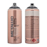 Montana Cans Montana Effect 400 ml Metallic Color, Black Spray Paint, 13.5 Fl Oz (Pack of 1)