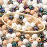 BERMRO 16mm Acrylic Beads 100pcs Black&White Focal Spacer Bead Chunk Bubblegum Beads for DIY Crafting Necklace Bracelet Jewelry 
